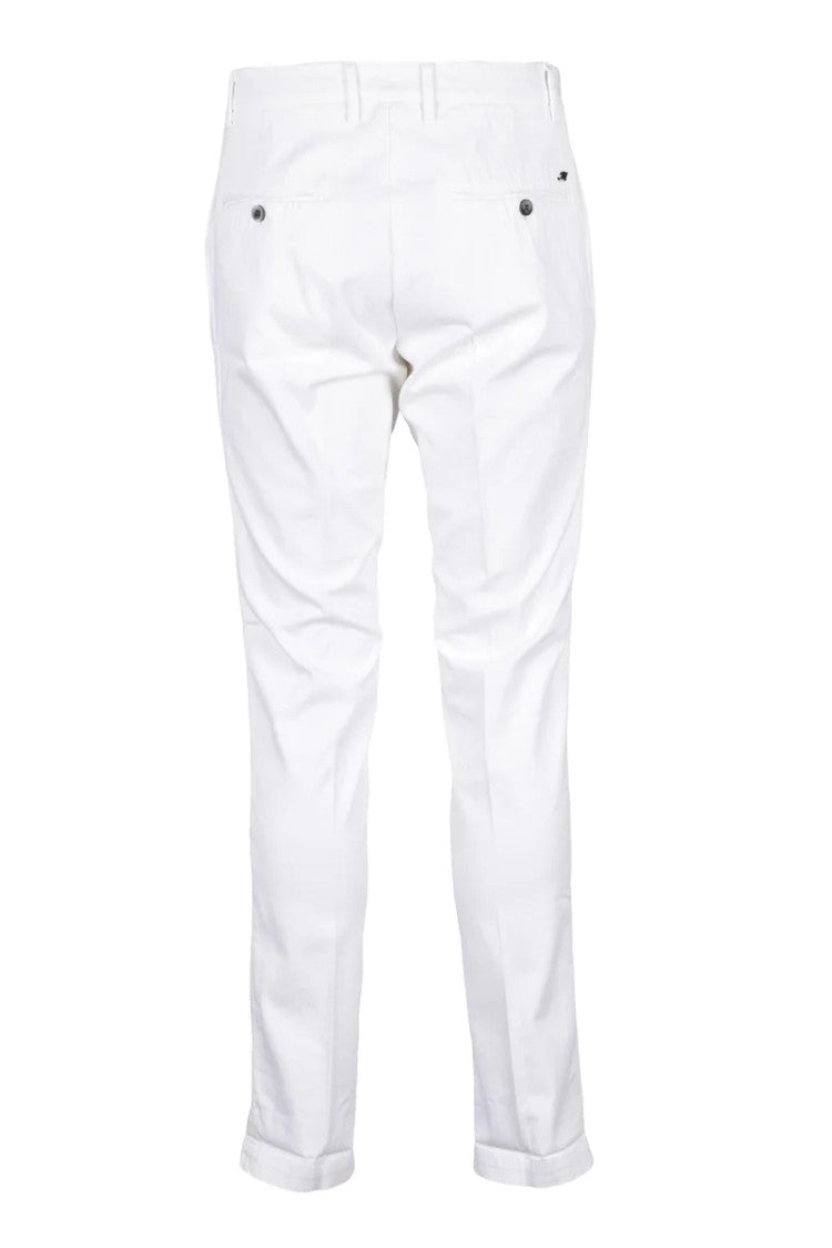 Mason's Stretch Chino Trousers - White