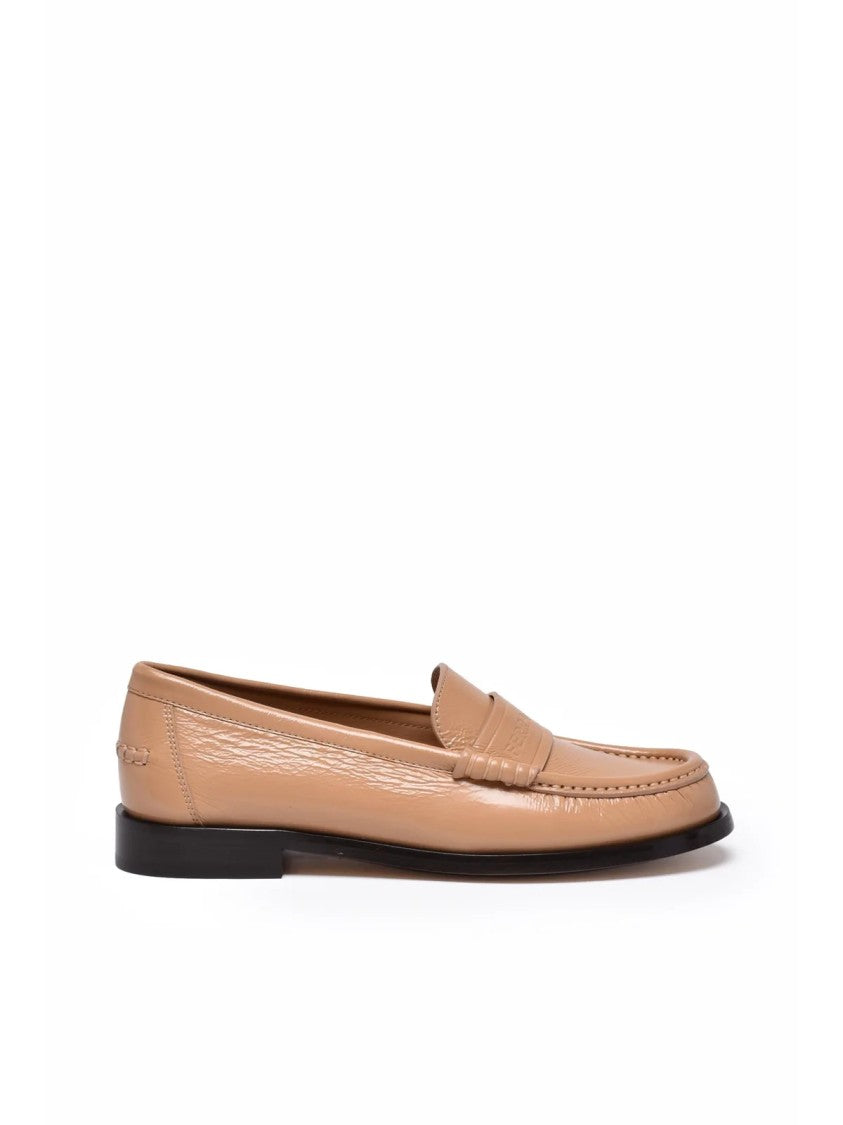 Ferragamo Irina Leather Loafer - Beige