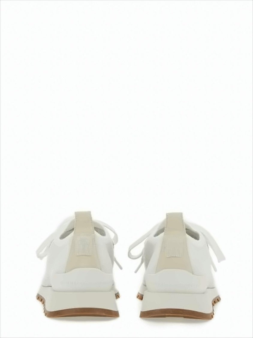 Brunello Cucinelli Knitted Upper Sneakers With Lace-Up Closure