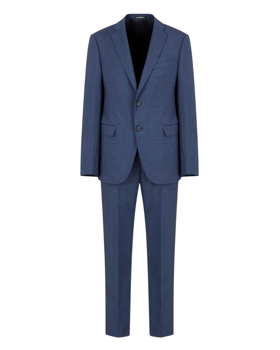 Emporio Armani Slim Fit Two-Piece Suit In Atlantic Deep