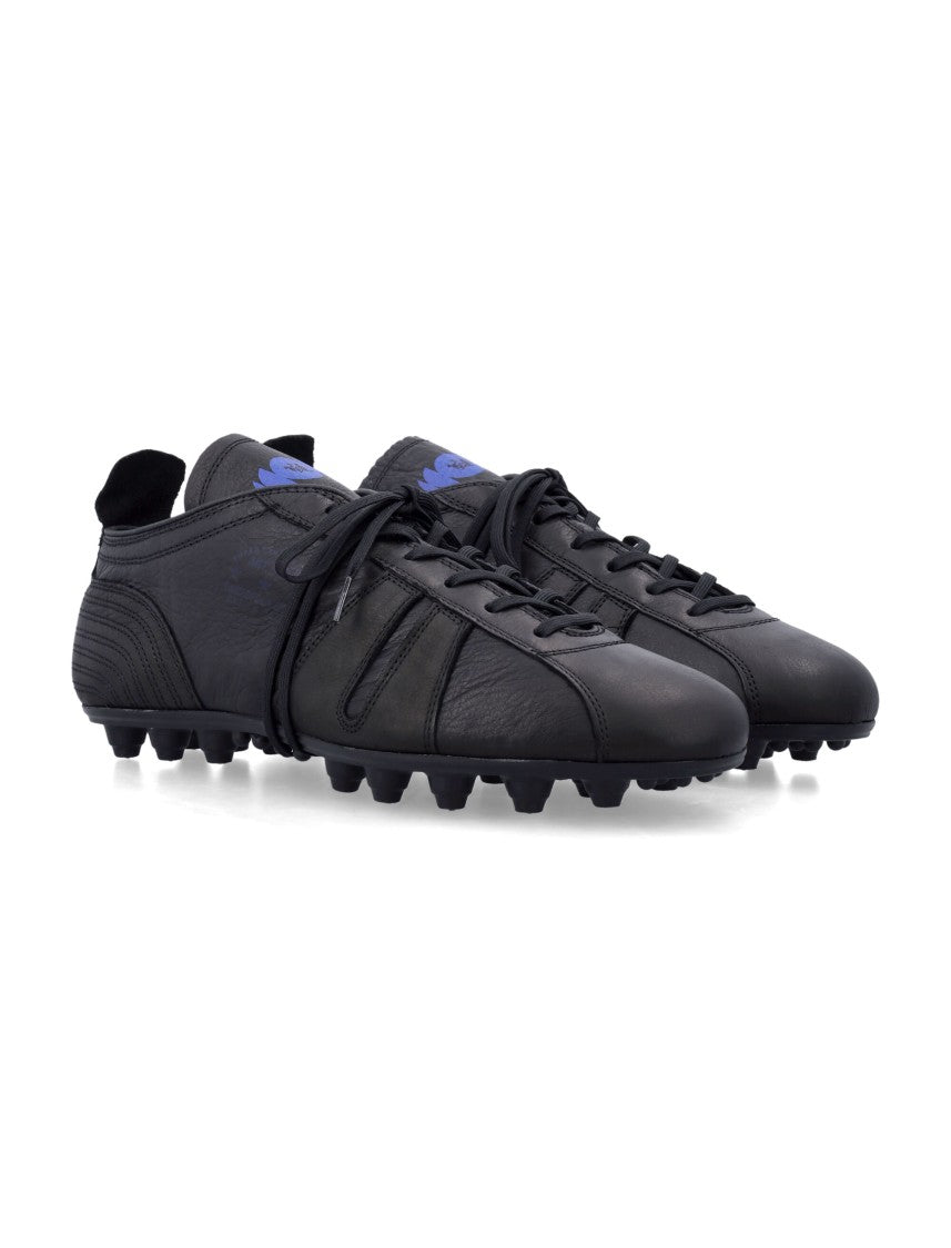Pantofola D'oro 540 Football Inspired Black Leather Sneakers