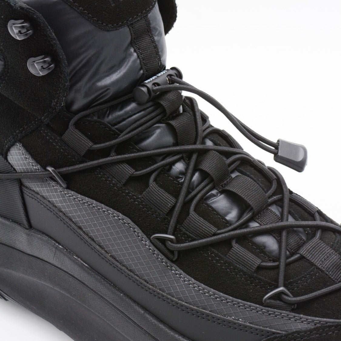 Moon Boot High-Top Sporty Boots With Quilted Suede And Elevated Sole