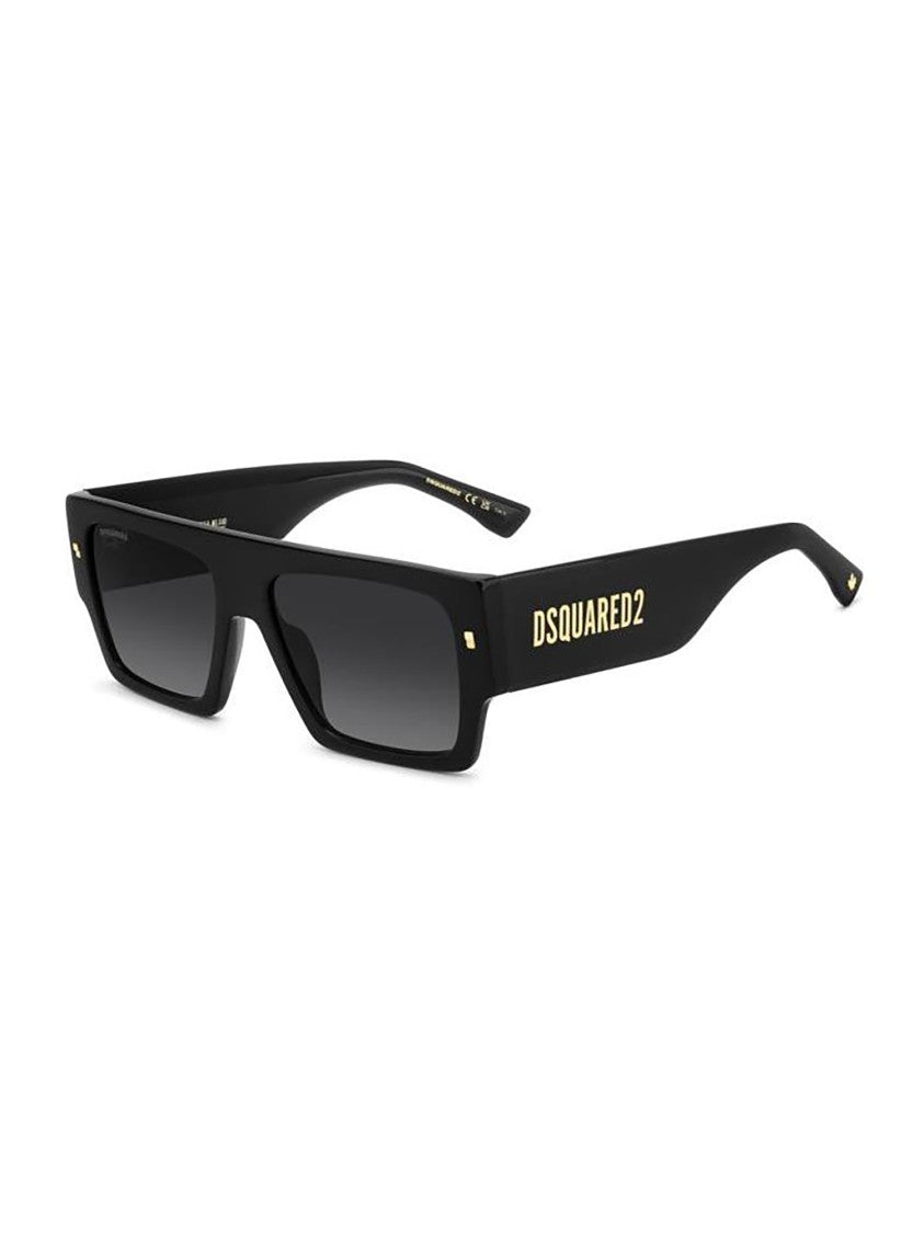 Dsquared2 Oversized Square Frame Sunglasses With Gold Accents