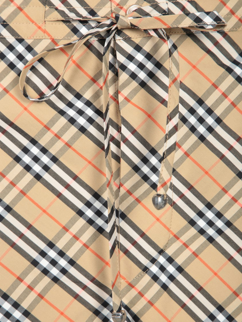 Burberry Classic Plaid Beige Shorts