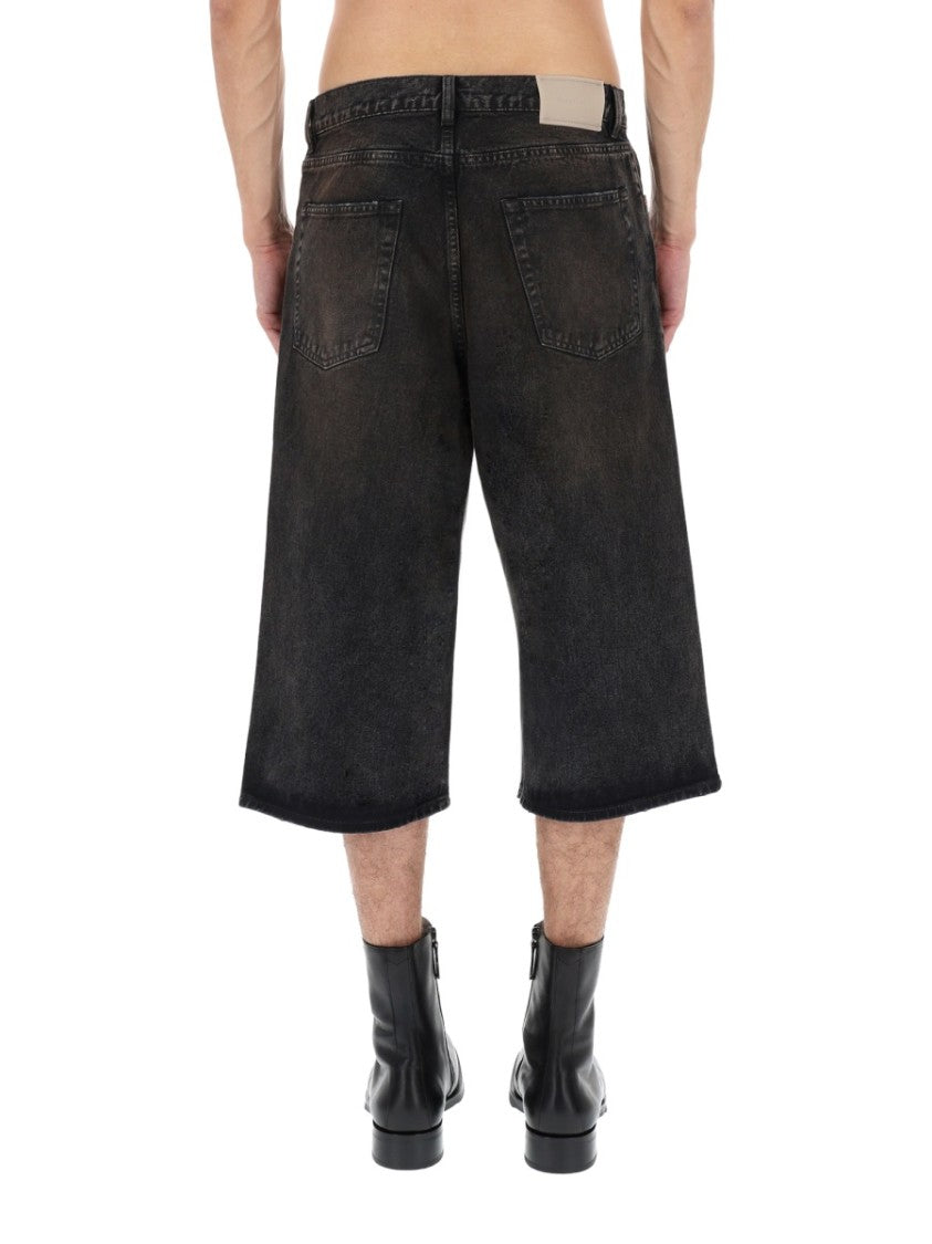 Our Legacy Capri Cut Relaxed Long Denim Shorts