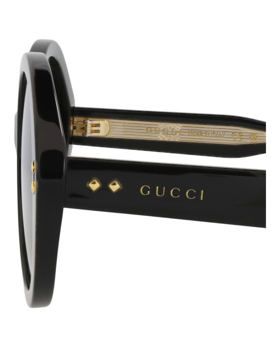 Gucci Round-Frame Acetate Sunglasses