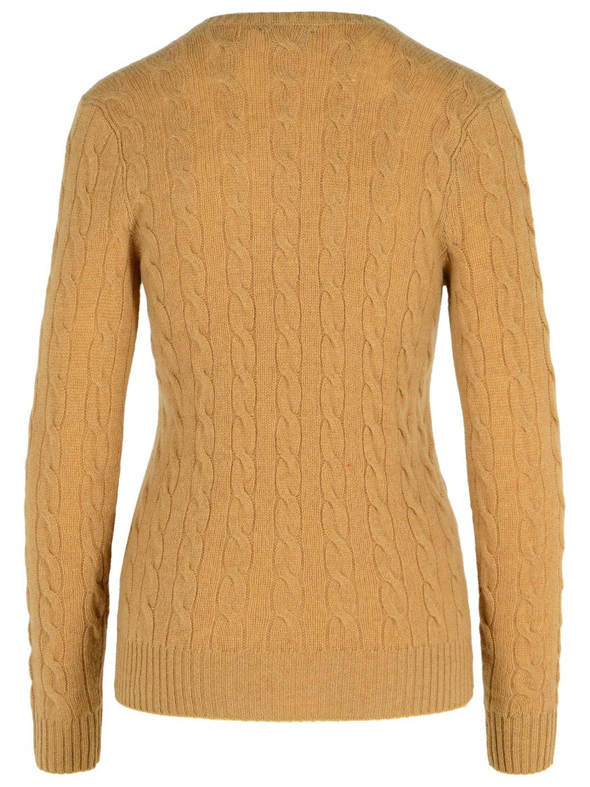 Polo Ralph Lauren 'Kimberly' Light Brown Cashmere Blend Sweater
