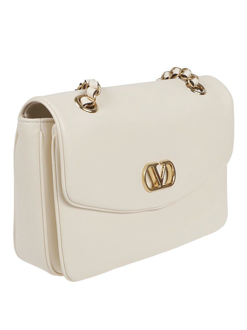 Valentino Garavani Medium White Nappa Leather Djuna Bag