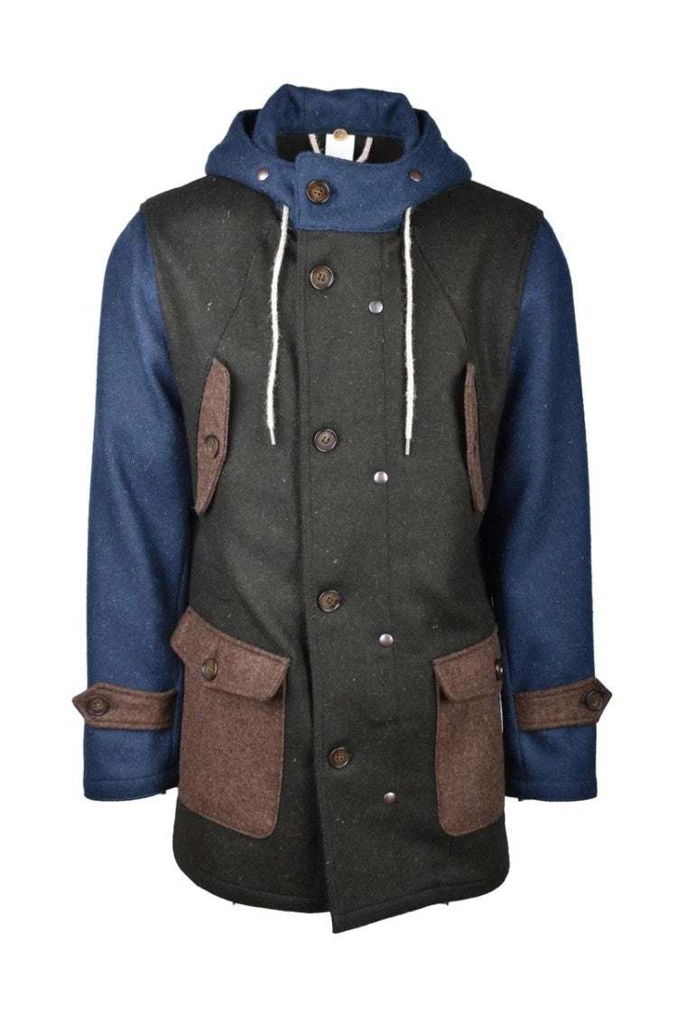 Equipe 70 Blue/Green Virgin Wool Parka