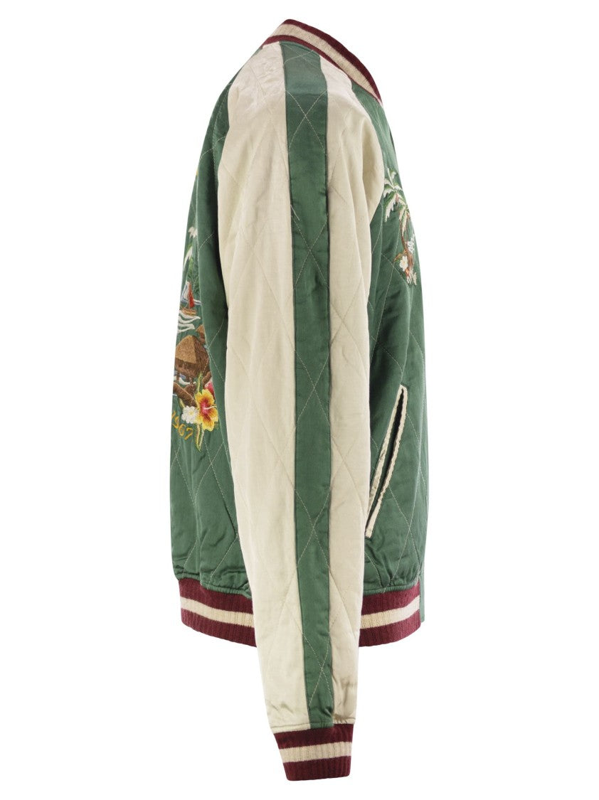 Polo Ralph Lauren Embroidered Satin Jacket