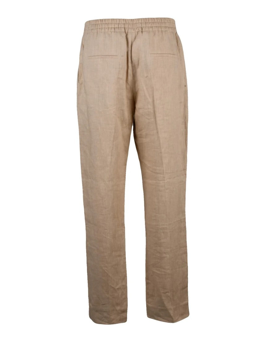 Eleventy Linen Chino Trousers - Beige