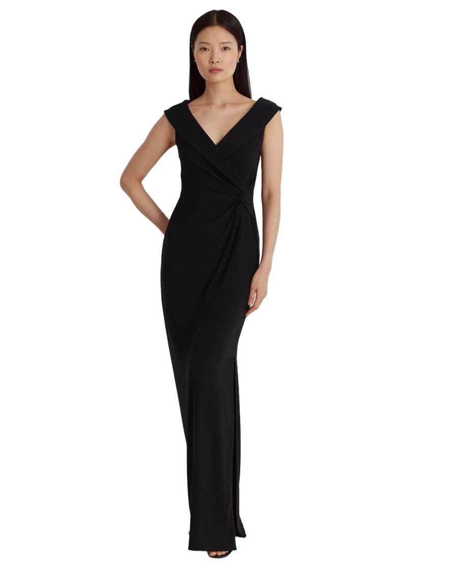 Lauren Ralph Lauren Sleeveless Evening Gown With Side Slit