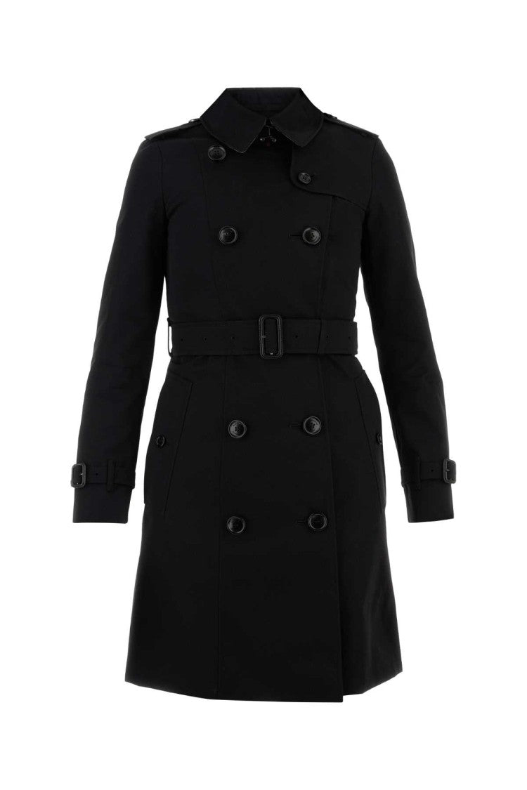 Burberry Black Cotton Trench Coat