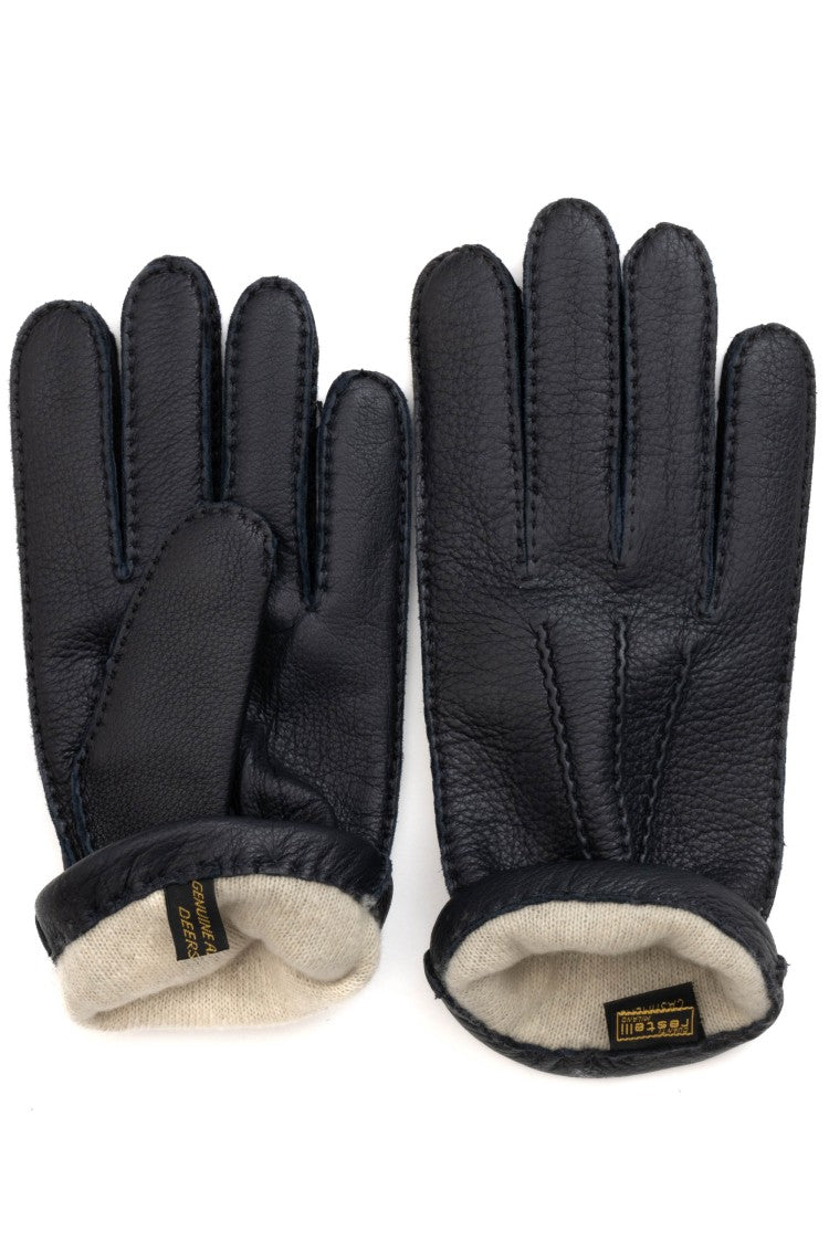 Restelli Cashmere-Lined Deerskin Gloves