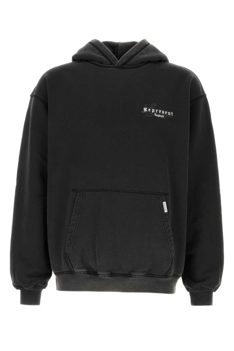 Represent Black Cotton Oversize England Legacy Sweatshirt