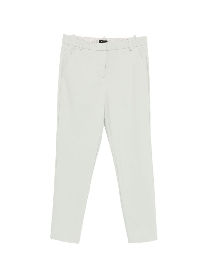 Pinko Cropped Tailored Trousers With Concealed Fastening