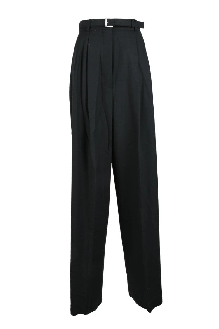 Sportmax High-Waisted Trousers With Belt Detail