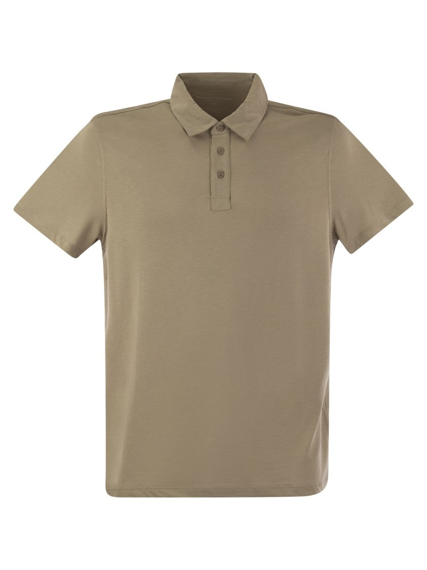 Majestic Short-Sleeved Polo Shirt In Lyocell
