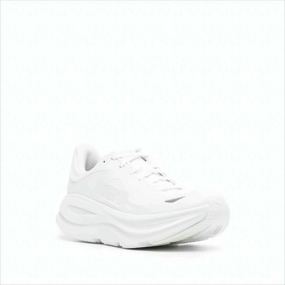 Hoka Monochromatic Athletic Sneakers With Cushioned Sole