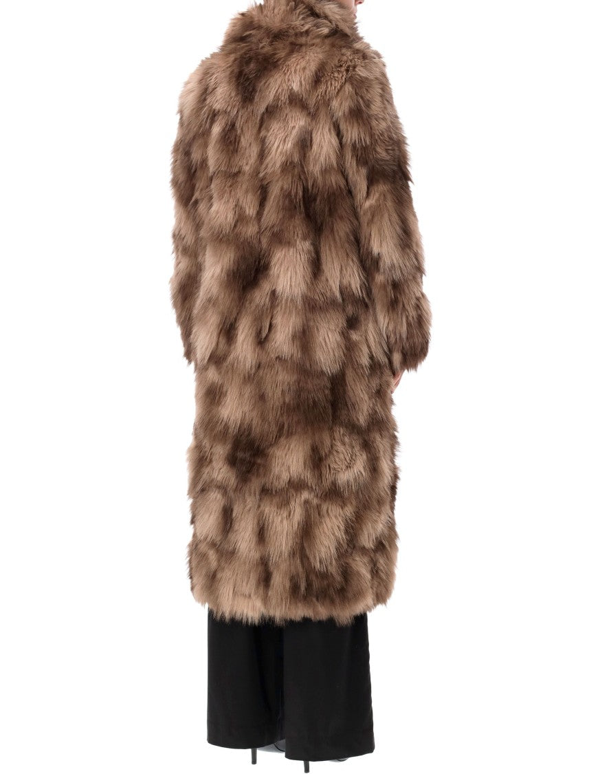 Sword Coat Eco Martora Mid-Length Faux Fur Coat