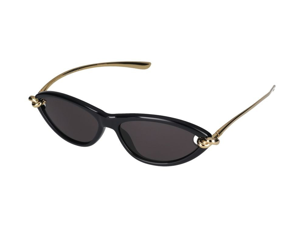 Bottega Veneta Sunglasses Bottega Veneta Bv1390s 001 Black Gold Grey 56/14/145