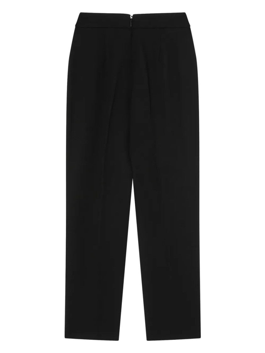 Pinko Tailored Black Trousers With Fitted Waistband