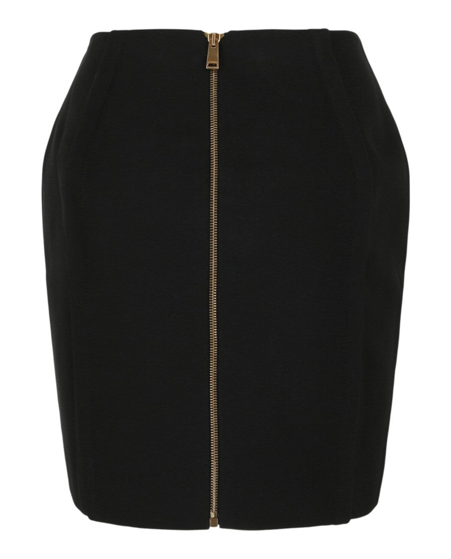 Versace Fitted Black Mini Skirt