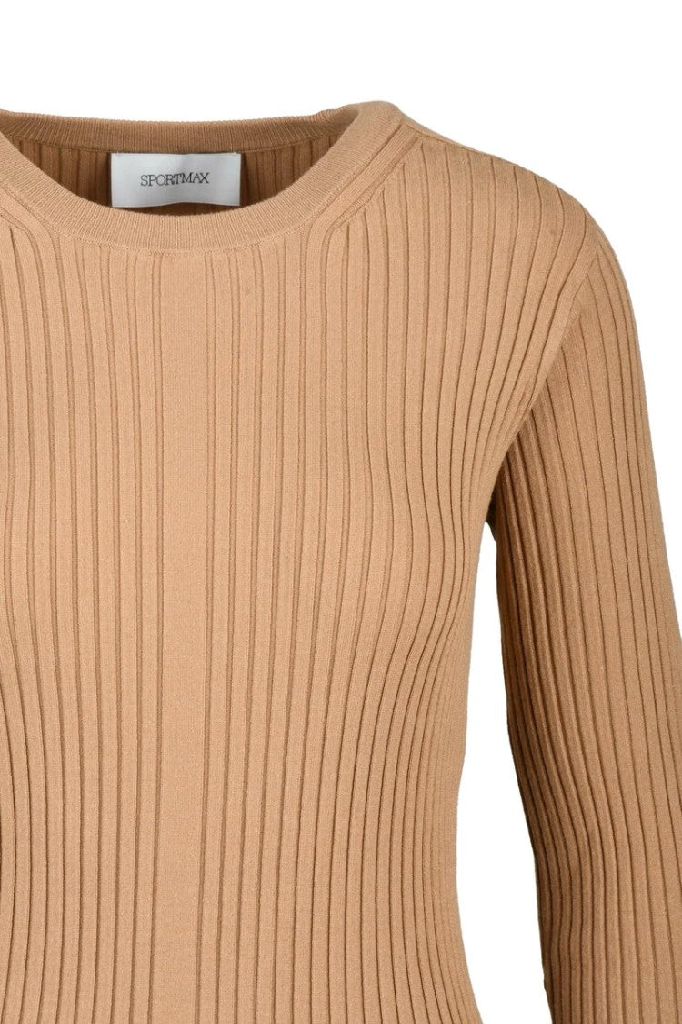 Sportmax Ribbed Dress - Beige
