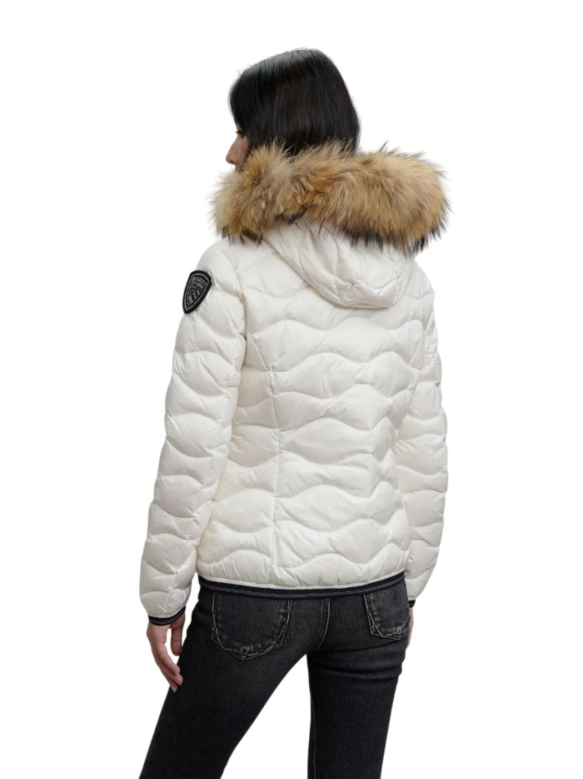 Blauer Down Jacket With Removable Fur Trim