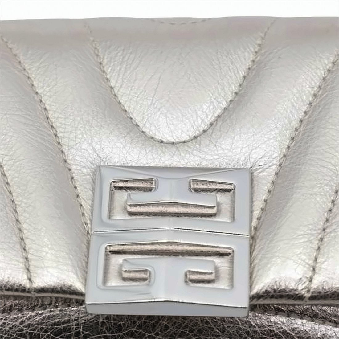 Givenchy Metallic Quilted Calf Leather Shoulder Bag