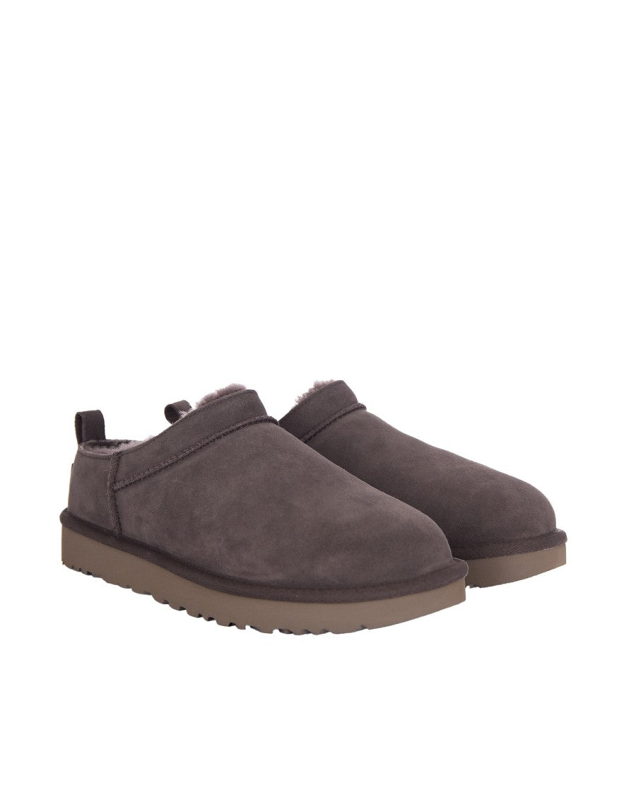 Ugg Classic Shearling-Lined Suede Slip-On Flats