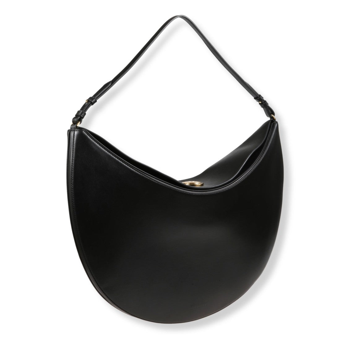 Jacquemus Ovalo Hobo Bag With Smooth Leather Finish