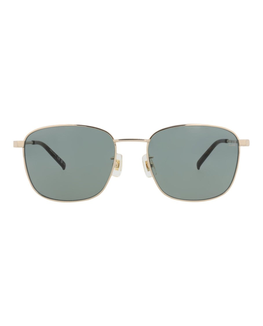 Dunhill Square-Frame Metal Sunglasses