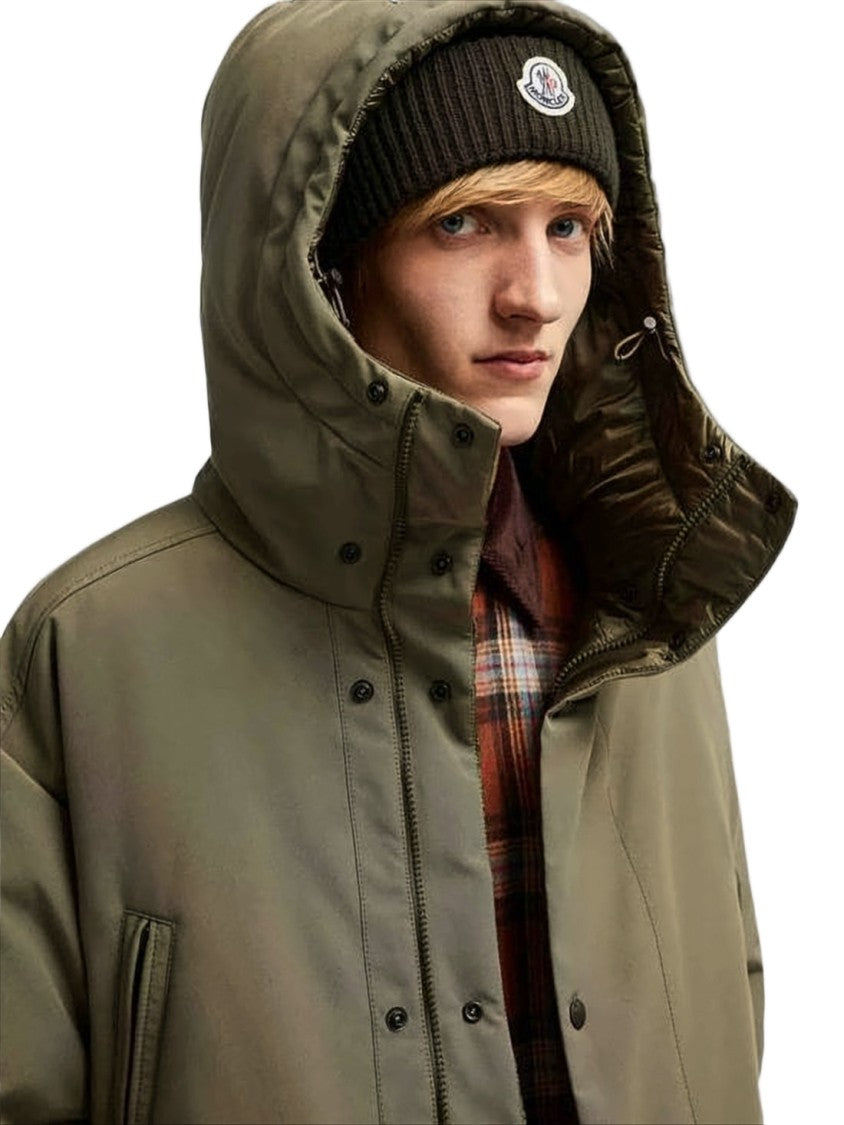 Moncler Matte Olive Green Down Jacket