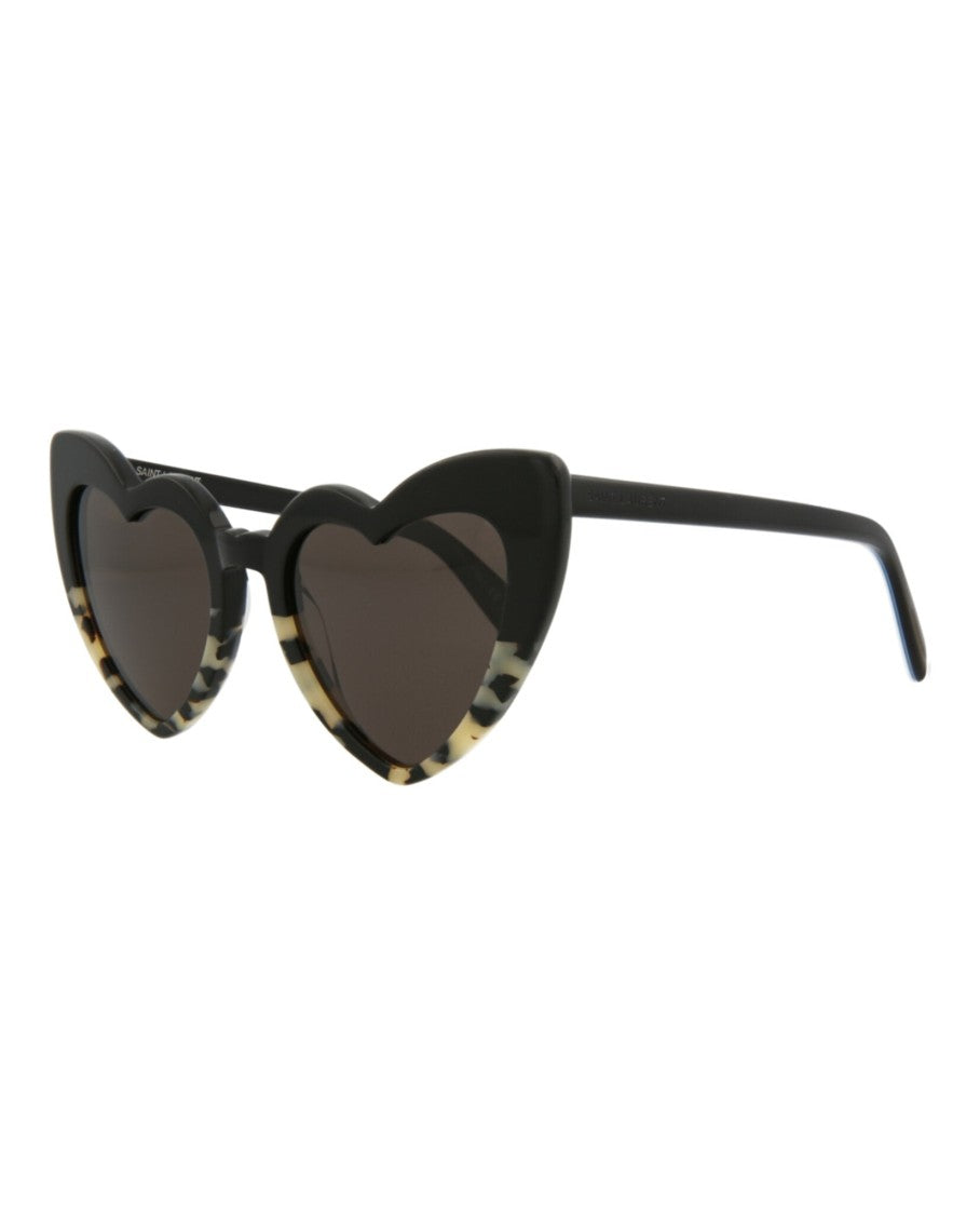 Saint Laurent Cat Eye Frame Sunglasses With Heart-Shaped Lenses