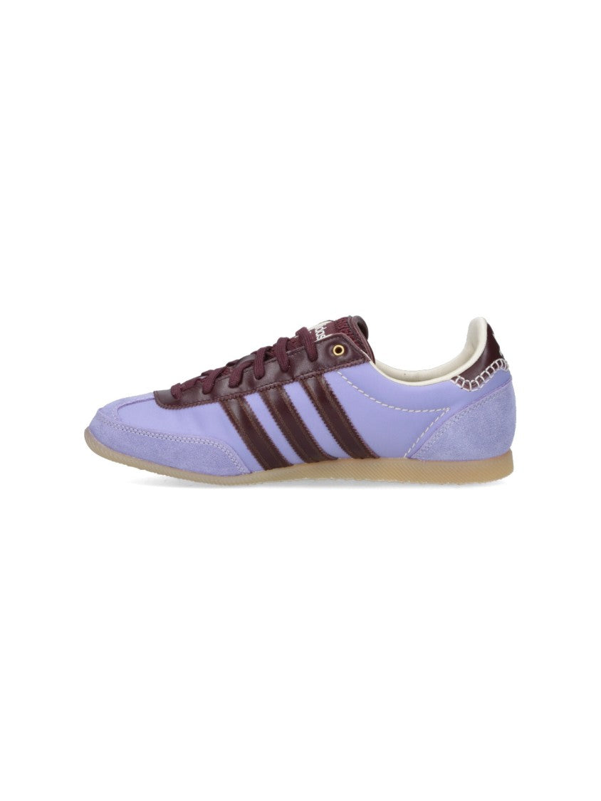 Adidas X Wales Bonner "Japan" Sneakers, In Purple Leather, Round Toe