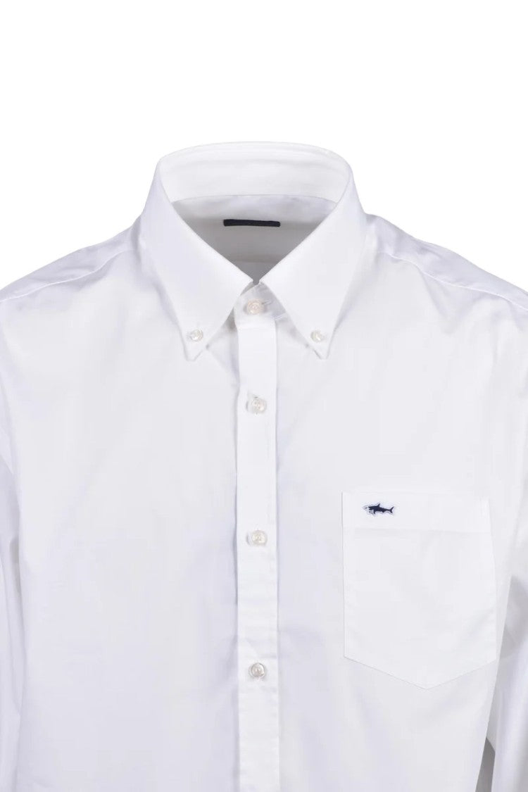 Paul & Shark White Cotton Men Shirt