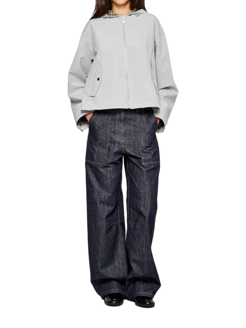 Oof Wear Grey Short Two Layers Hooded Parka