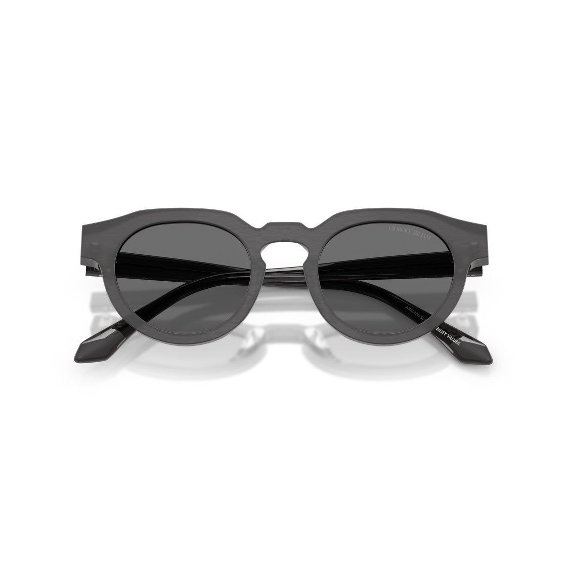 Giorgio Armani 0Ar8255u Black Acetate Sunglasses With Keyhole Bridge