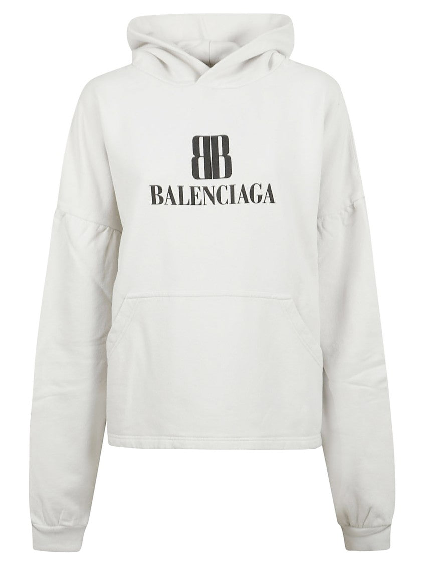 Balenciaga Kangaroo Pocket Hooded Sweatshirt