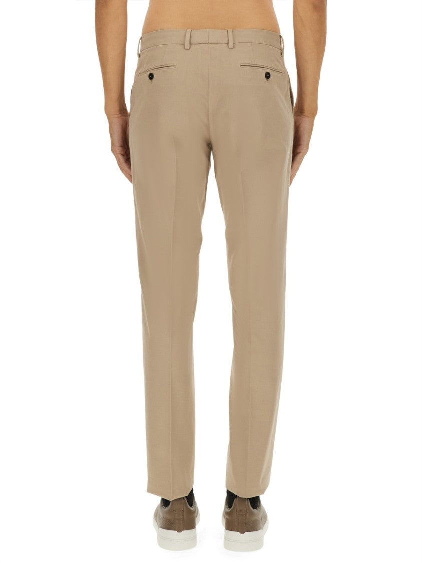 Zegna Straight-Leg Tailored Cotton Pants