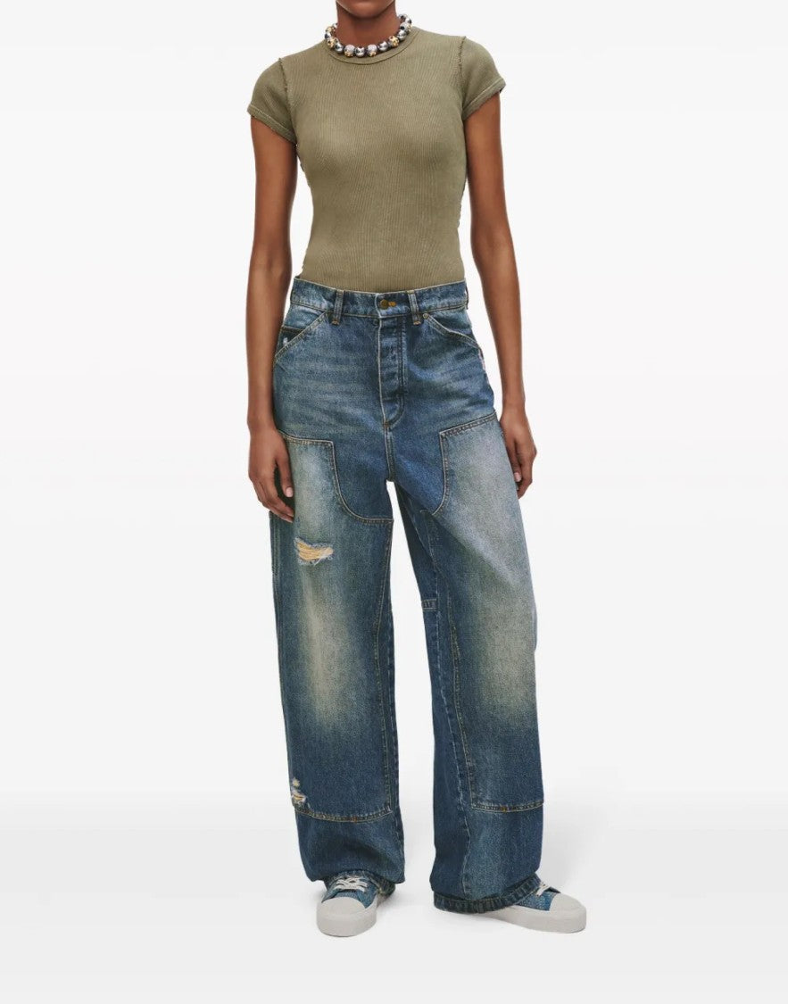 Marc Jacobs The Crystal Denim Sneakers