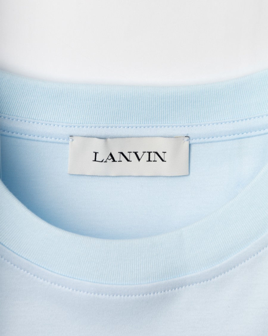 Lanvin Light Blue Cotton T-Shirt