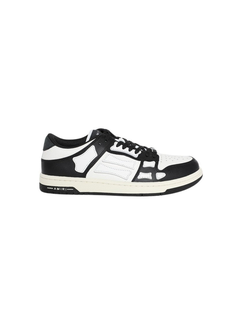Amiri Skel Top Low Top Sneakers Black And White