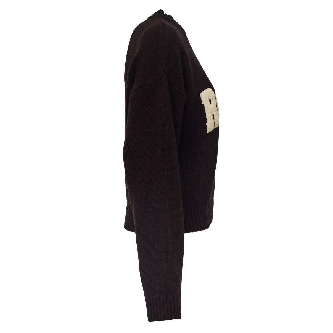 Rotate Contemporary Crewneck Sweater With Bold Logo Detail