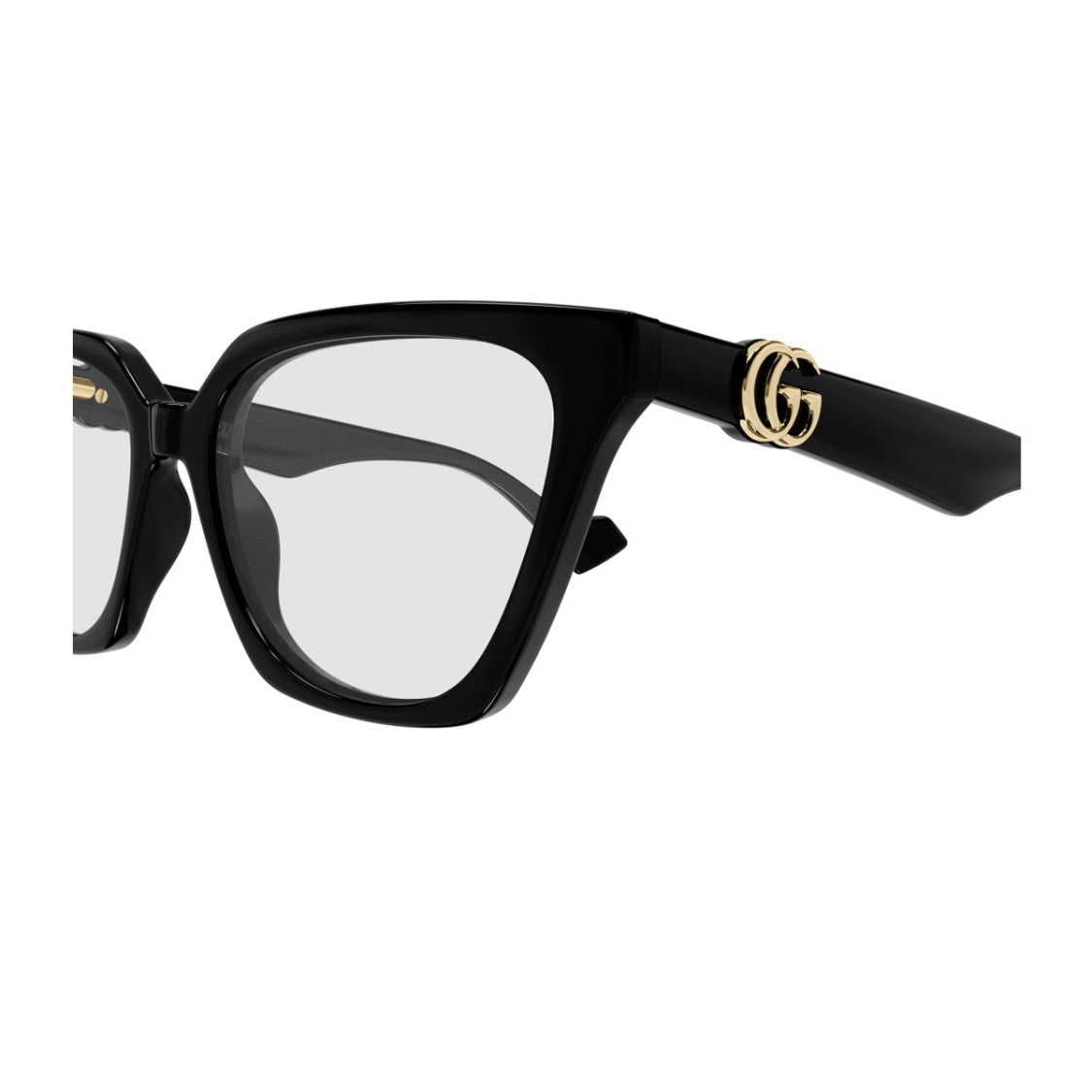 Kering Eyewear S.P.A. Black Emblem Injected Square Sunglasses