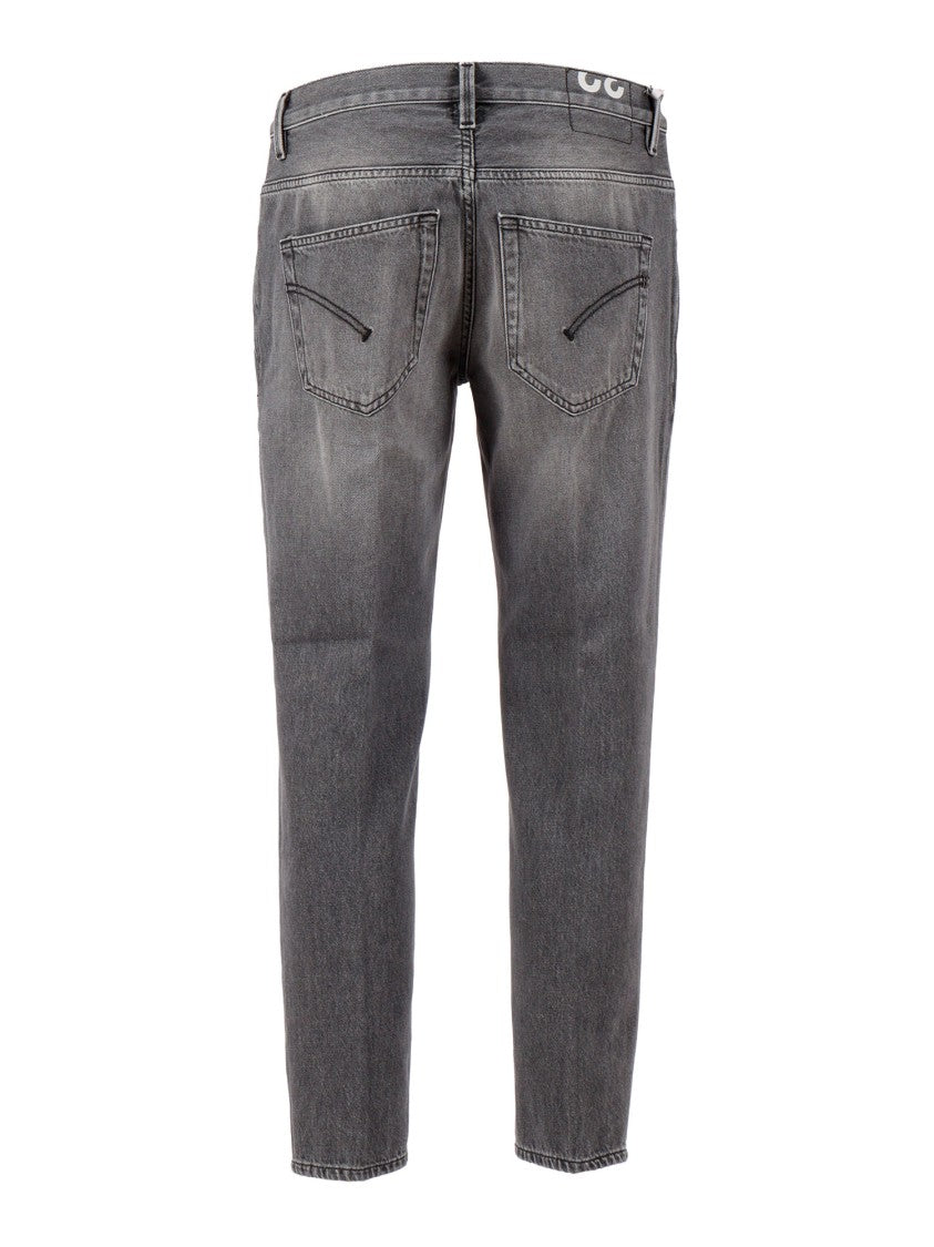 Dondup Faded Grey Brighton Curved Jeans