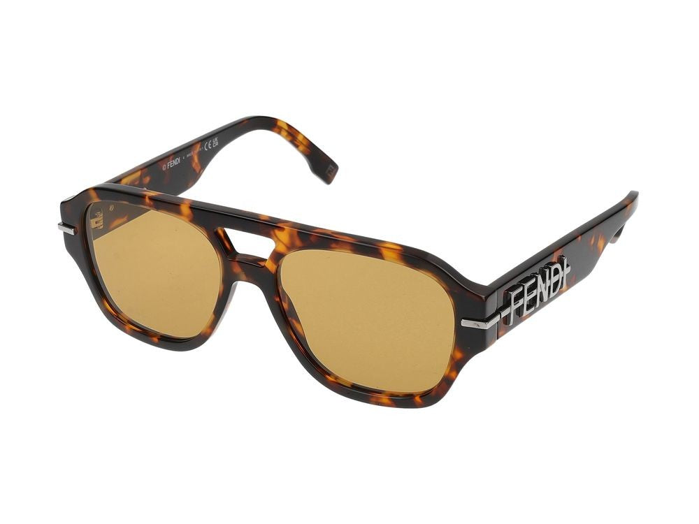 Maison Fendi Tortoiseshell Fe40130i Square Sunglasses