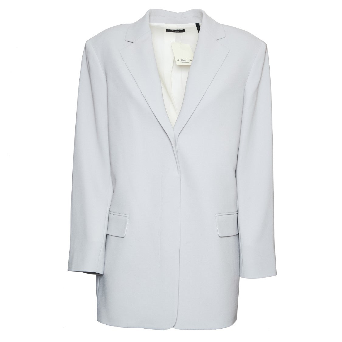 Theory Platinum Blazer With Notched Lapel