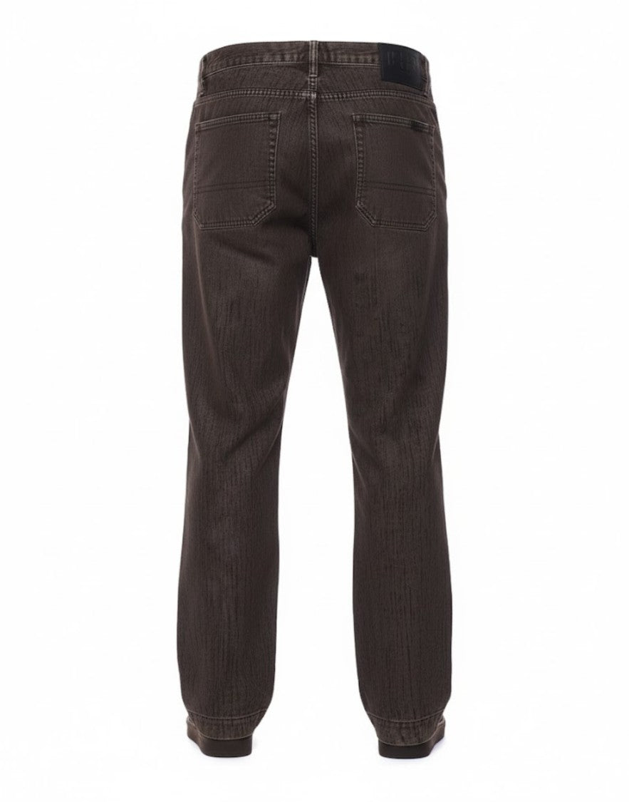 Nine In The Morning Five-Pocket Straight-Leg Trousers In Dark Chocolate